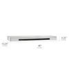Floating Wall Shelf with “Welcome” Text Engraving